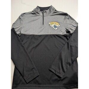 Jacksonville Jaguars NFL Team Apparel Long Sleeve 1/4 Zip Shirt Size Medium
